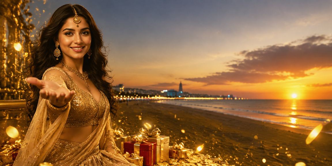 Lottery ticket buyers enjoying beachside lottery in Chennai